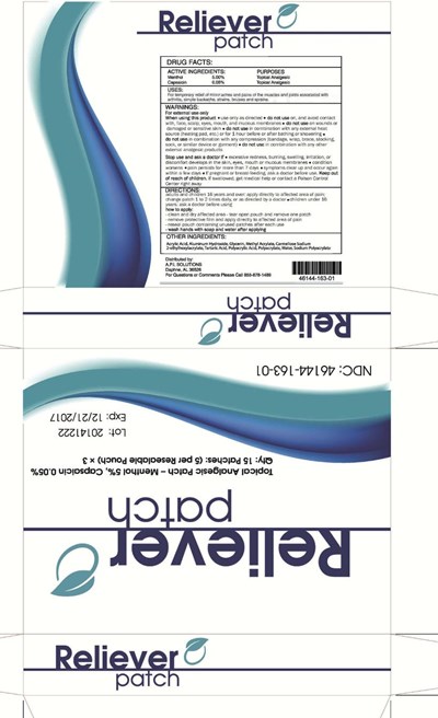 Image Of Label (Reliever Box Label   11 12 15)